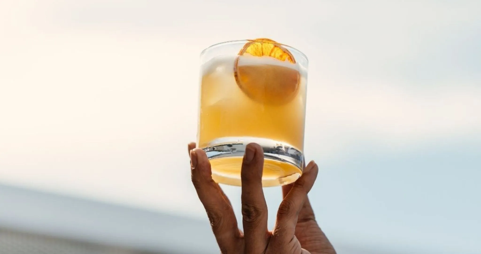 woman among palm trees